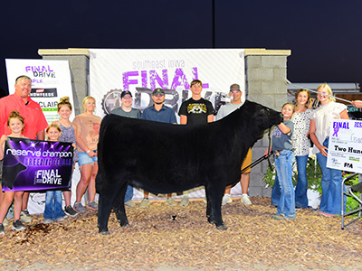 Reserve Breeding Female, 2022 Final Drive